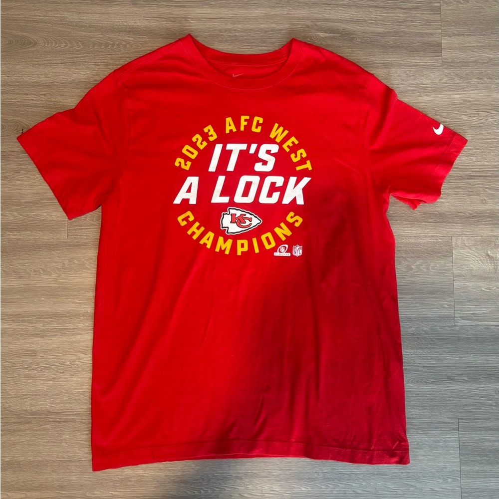 Nike Red AFC West Champions Tee